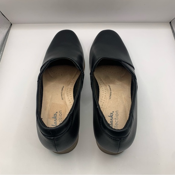 Clarks Women's Juliet Palm black soft leather loafer size 7.5M - Picture 6 of 8